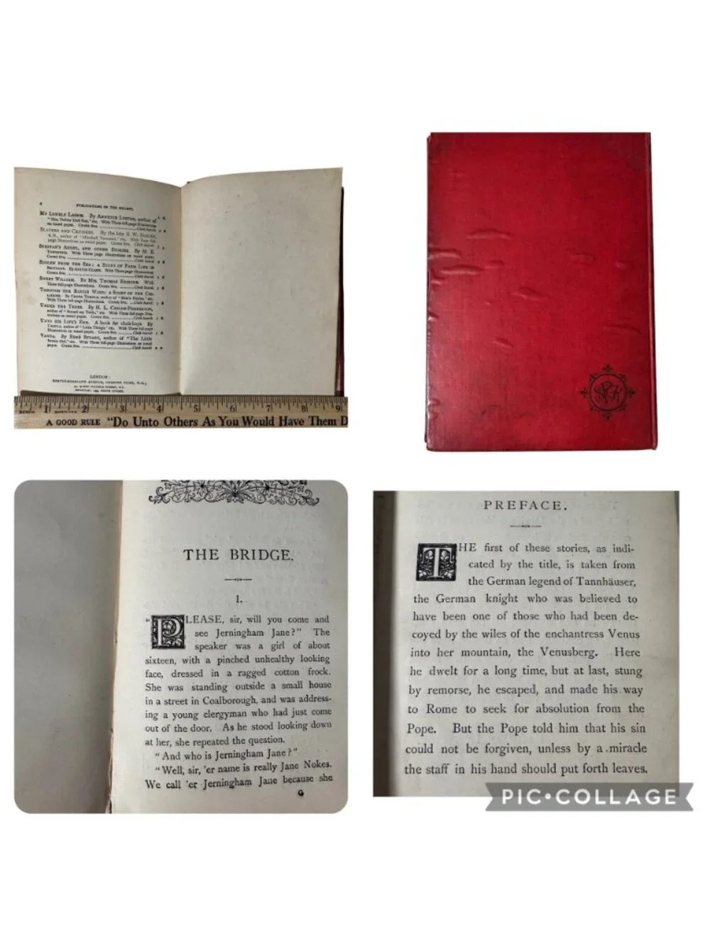 A Modern Tannhauser & The Bridge Hon. Mrs. Arthur Lyttelton Hardcover Book 1893 - Picture 5 of 16
